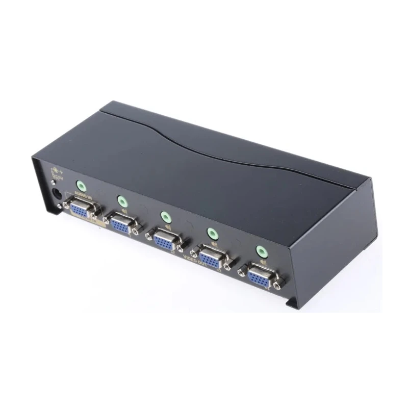 NewLink 4 Port 1 Input 4 Output VGA Splitter 2048 x 1536 Pixel NLKVS-554AUD