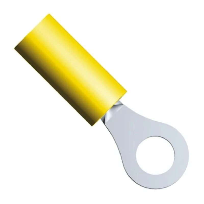 TE Connectivity PIDG Insulated Ring Terminal M3.5 Stud Size 26 AWG 24 AWG Wire Size Yellow 53073
