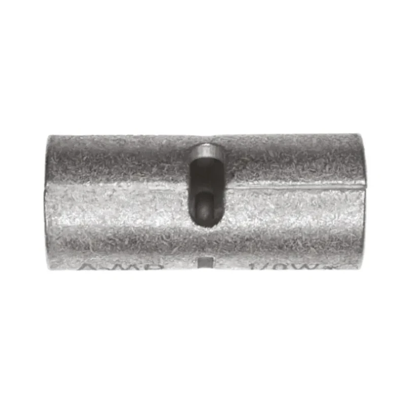 TE Connectivity Uninsulated Tin-Plated Copper Solistrand Butt Splice Connector 4 AWG 28.96mm Length 11.76mm Diameter 320238
