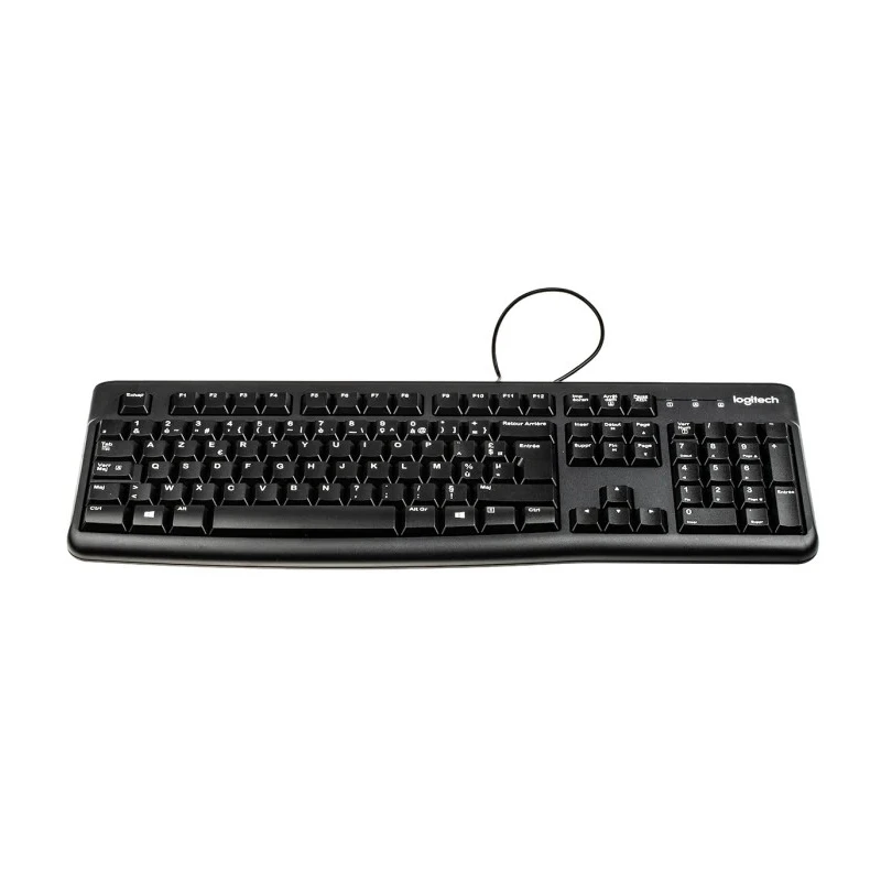 Logitech Wired USB Standard Keyboard AZERTY Black 920-002515