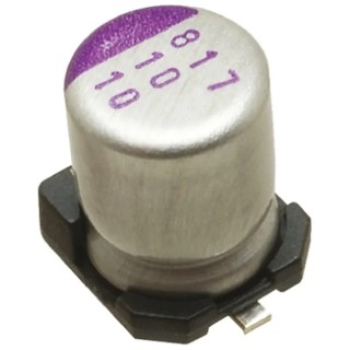 Panasonic 1 mF Polymer Capacitor 16V DC Surface Mount 12.6mm Height 16SVPF1000M