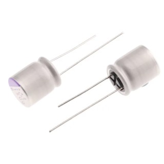 Panasonic 1.5 mF Polymer Capacitor 6.3V DC Through Hole SEPC Series 6SEPC1500M