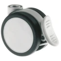 Tente Swivel Castor Wheel 50 kg Capacity 65 mm Wheel Thermoplastic Rubber 5925UJI065L51-10 DOM23 ALU