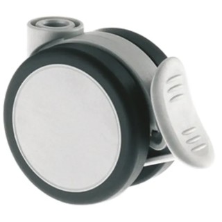 Tente Swivel Castor Wheel 50 kg Capacity 65 mm Wheel Thermoplastic Rubber 5925UJI065L51-10 DOM23 ALU