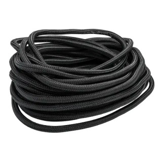 Alpha Wire Braided Polyethylene Terephthalate Black Cable Sleeve 15m Length FIT Wire Management Series G1301/2 BK007