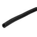 Alpha Wire Braided Polyethylene Terephthalate Black Cable Sleeve 15m Length FIT Wire Management Series G1301/2 BK007