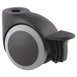 Tente Swivel Castor, Polyurethane Wheel, 75 mm Diameter, 100 kg Load Capacity, Polyamide Frame 5525UAI075L51-11