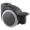 Tente Swivel Castor, Polyurethane Wheel, 75 mm Diameter, 100 kg Load Capacity, Polyamide Frame 5525UAI075L51-11