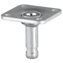 Tente Plate Fitting Cast Iron Accessory for Castors 38 mm Length P41-38x38 / 8