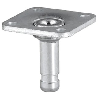 Tente Plate Fitting Cast Iron Accessory for Castors 38 mm Length P41-38x38 / 8