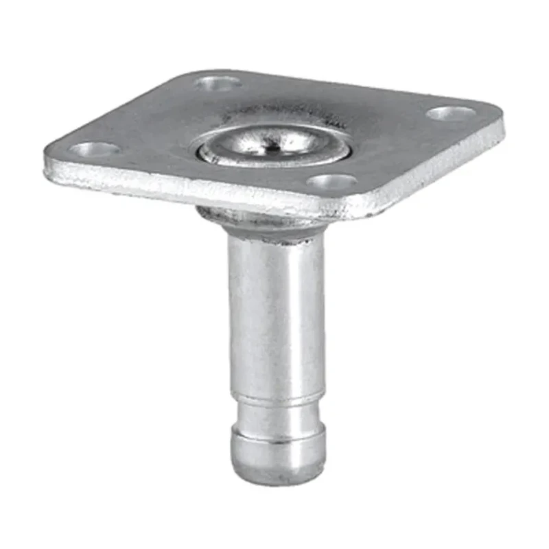 Tente Plate Fitting Cast Iron Accessory for Castors 38 mm Length P41-38x38 / 8