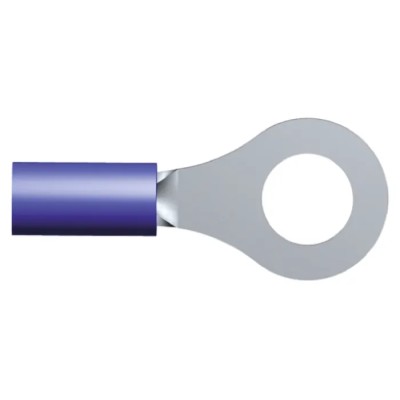 TE Connectivity PIDG Insulated Ring Terminal M6 Stud Size 16 AWG 14 AWG Nylon Blue 8-321045-1
