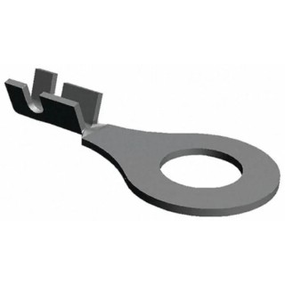 TE Connectivity Uninsulated Ring Terminal Grey, M6 Stud Size, 20 AWG - 16 AWG Wire Size 60700-2