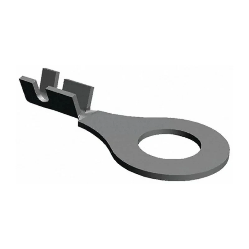TE Connectivity Uninsulated Ring Terminal Grey, M6 Stud Size, 20 AWG - 16 AWG Wire Size 60700-2