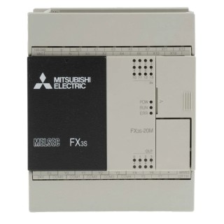 Mitsubishi Electric FX3S Series PLC CPU 12-Input DC Input 8 Outputs Relay Transistor Output 