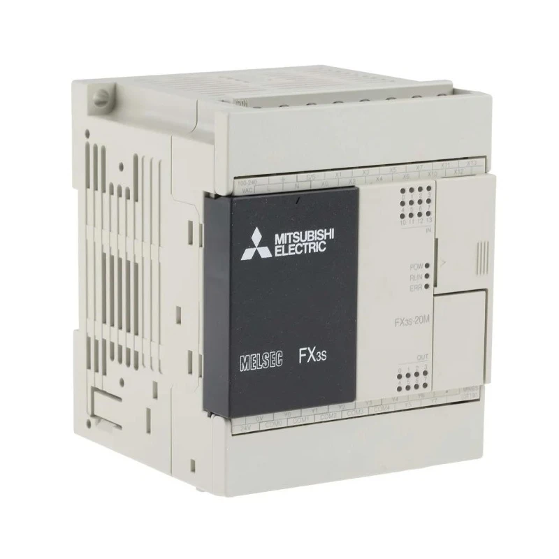 Mitsubishi Electric FX3S Series PLC CPU 12-Input DC Input 8 Outputs Relay Transistor Output 