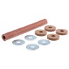 Nu-Tech Engineering Nitrile Rubber (NBR) Lock Washers, M10, DIN 3535/5 P045/210