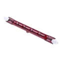 RS PRO Infrared (IR) Heat Lamp 300 W 230 V R7S Base 118 mm Length 10 mm Diameter Red Finish 796-0117