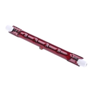 RS PRO Infrared (IR) Heat Lamp 300 W 230 V R7S Base 118 mm Length 10 mm Diameter Red Finish 796-0117