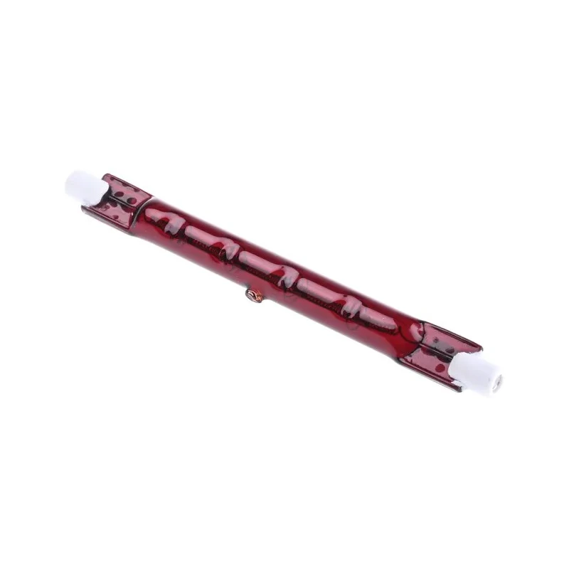 RS PRO Infrared (IR) Heat Lamp 300 W 230 V R7S Base 118 mm Length 10 mm Diameter Red Finish 796-0117