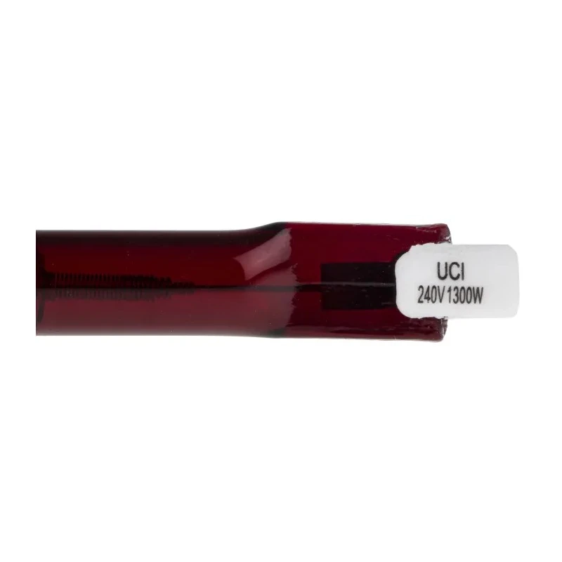 RS PRO Infrared (IR) Heat Lamp 1.3 kW R7S Base 254 mm Length 10 mm Diameter Red Finish 230V 796-0139