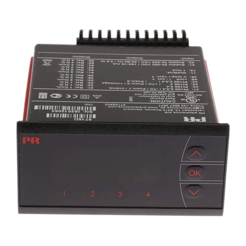 PR Electronics 5700 Range Programmable LED Multi-Function Panel Meter 4-Digit Display Current, Resistance, Voltage 5715D