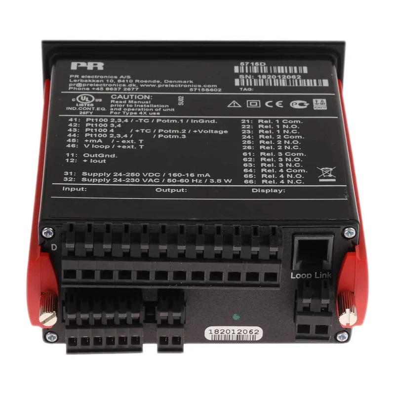 PR Electronics 5700 Range Programmable LED Multi-Function Panel Meter 4-Digit Display Current, Resistance, Voltage 5715D
