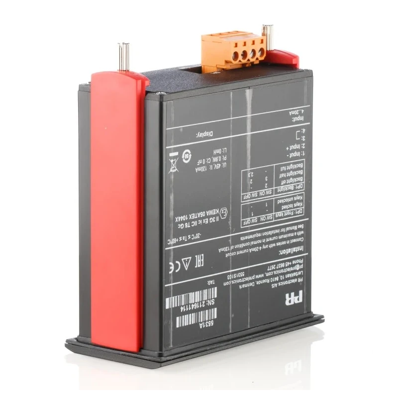 PR Electronics 5500 Series LCD Digital Panel Multifunction Meter for Current, Loop Powered, 44.5 mm x 91.5 mm 5531A