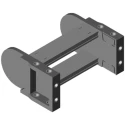 Igus Polymer Metal Cable Trunking Accessory Cable Chain Mounting Bracket 32mm Height 50mm Width E4.320.12.1.12