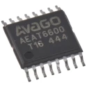 Broadcom 1-Axis Angular Magnetic Encoder Motion Sensor Module 3 V to 5.5 V SSI PWM UVW Interface TSSOP-16 AEAT-6600-T16