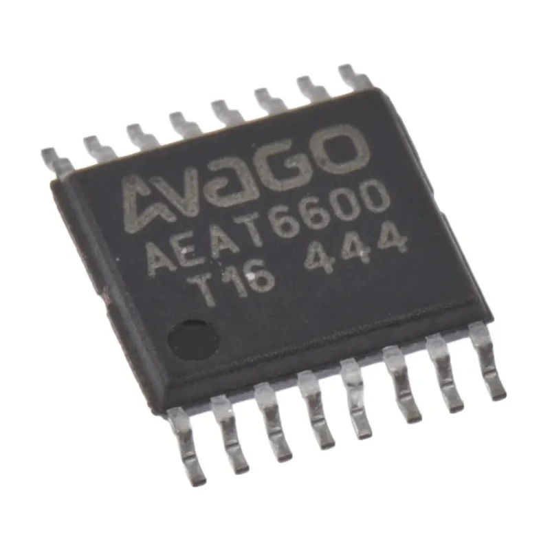 Broadcom 1-Axis Angular Magnetic Encoder Motion Sensor Module 3 V to 5.5 V SSI PWM UVW Interface TSSOP-16 AEAT-6600-T16