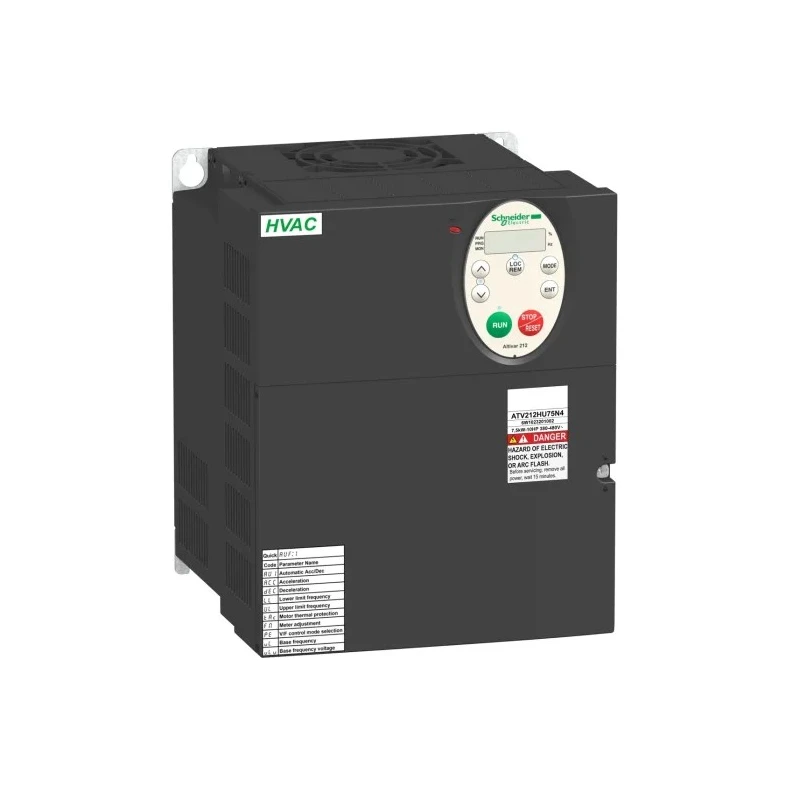 Schneider Electric Variable Speed Inverter Drive 7.5 kW 3 Phase 400V AC 16A ATV212HU75N4