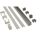 PowerLED Aluminium LED Mount Channel for Flexible LED Strips 1 m Length 17 mm Width EXT2