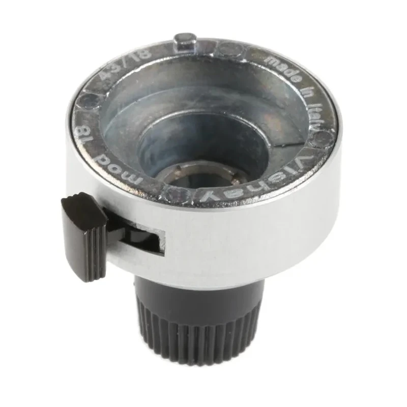 Vishay Potentiometer Knob 22.2 mm Diameter Chrome Satin Dial for 6.35 mm Circular Shaft 18A11B10