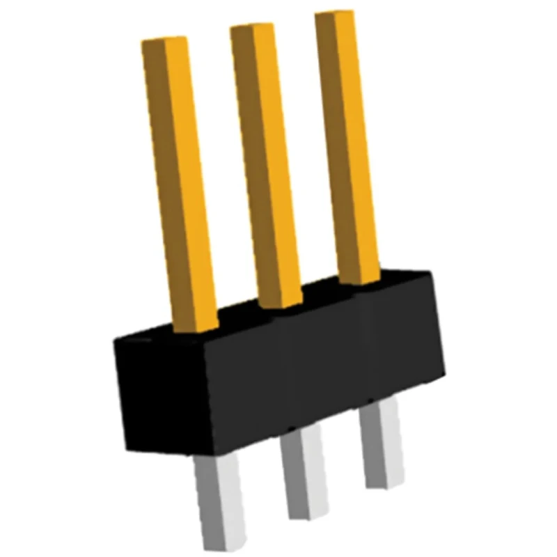 TE Connectivity AMPMODU MOD II Series Straight Through Hole Pin Header 3 Contact 2.54 mm Pitch 1 Row Unshrouded 5-146285-3
