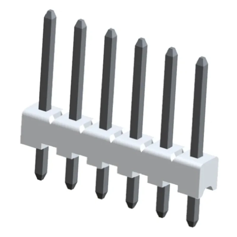 TE Connectivity MTA-100 Series Straight Through Hole Pin Header, 7 Contact(s), 2.54 mm Pitch, 1 Row, Unshrouded 3-644456-7