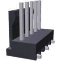 TE Connectivity MTA-100 Series Straight Surface Pin Header 6 Contact 2.54 mm Pitch 1 Row Unshrouded 3-647166-6