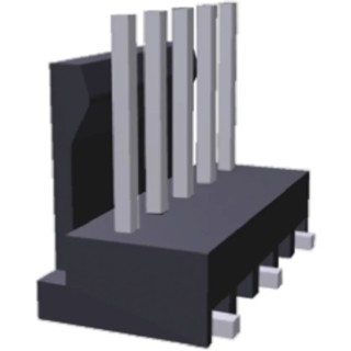 TE Connectivity MTA-100 Series Straight Surface Pin Header 6 Contact 2.54 mm Pitch 1 Row Unshrouded 3-647166-6