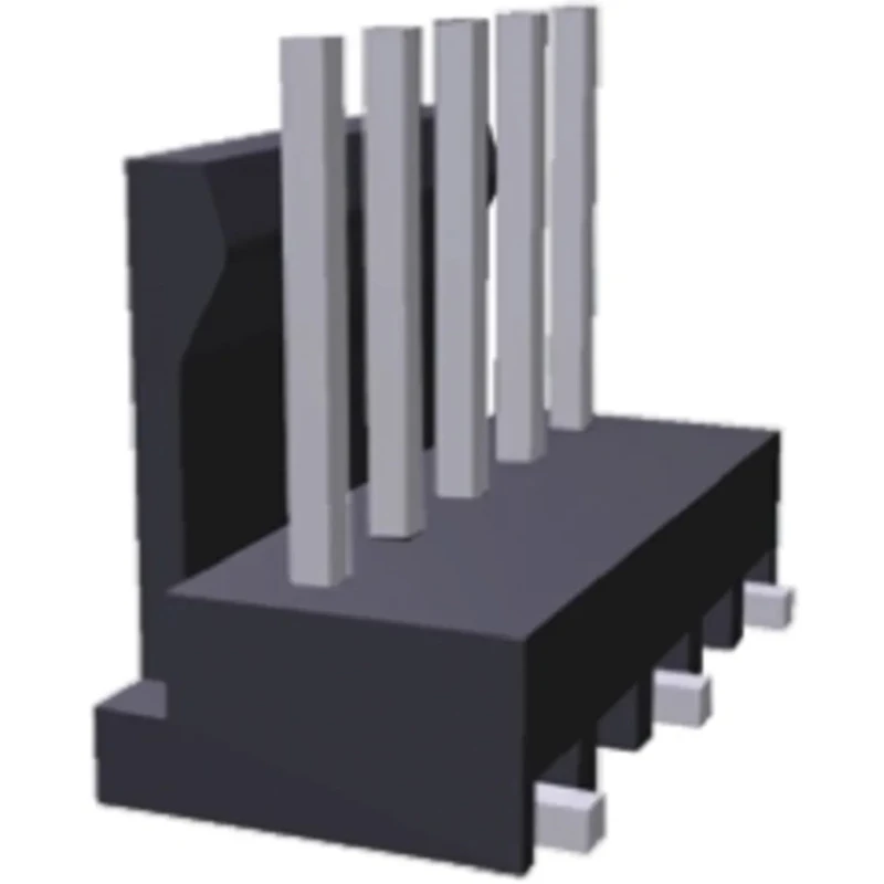 TE Connectivity MTA-100 Series Straight Surface Pin Header, 6 Contacts, 2.54 mm Pitch, 1 Row, Unshrouded 3-647166-6