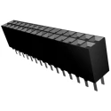 TE Connectivity AMPMODU Mod II Series Straight Through Hole PCB Socket, 30-Contact, 2 Row, 2.54 mm Pitch Solder 6-534206-5