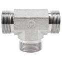 Parker Hydraulic Male G Thread Steel Fitting 0.375 in Hose ID Zinc Plated 120°C 6JMK4S