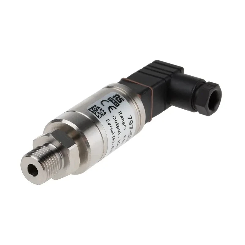 RS PRO Industrial Pressure Sensor with Voltage Output 0 bar to 400 bar, Gauge Reading, Stainless Steel Housing 797-5002
