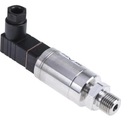 RS PRO Industrial Pressure Sensor Voltage Output 0 to 100 bar Gauge Reading Threaded Mount Stainless Steel Housing 797-5005