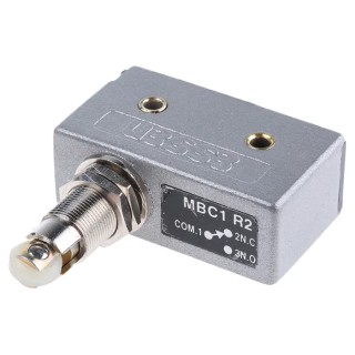 RS PRO Plunger Micro Switch, Screw Terminal, 15A Contact Current, 250 V AC Voltage, SPCO, IP40 Protection, Model 797-2494
