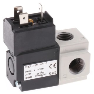 SMC Pneumatic Solenoid Valve 3/2 Solenoid G VT Series 220V AC Die Cast Aluminium VT307-4DO1-02F-Q