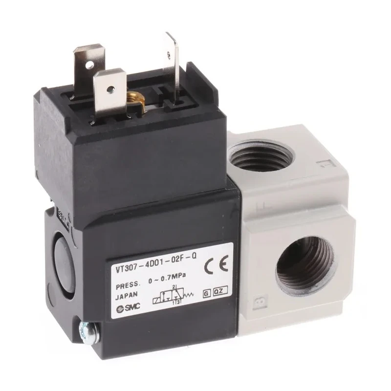 SMC Pneumatic Solenoid Valve 3/2 Solenoid G VT Series 220V AC Die Cast Aluminium VT307-4DO1-02F-Q