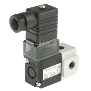 SMC Pneumatic Solenoid Valve 3/2 NC Solenoid G 1/8 Threaded Port 12V DC Die Cast Aluminium VT307-6DZ1-01F-Q