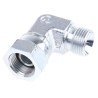 Parker Hydraulic Male G Thread 90 Degree Elbow Zinc Plated Steel Fitting 0.375 in Hose ID 6C6MK4S