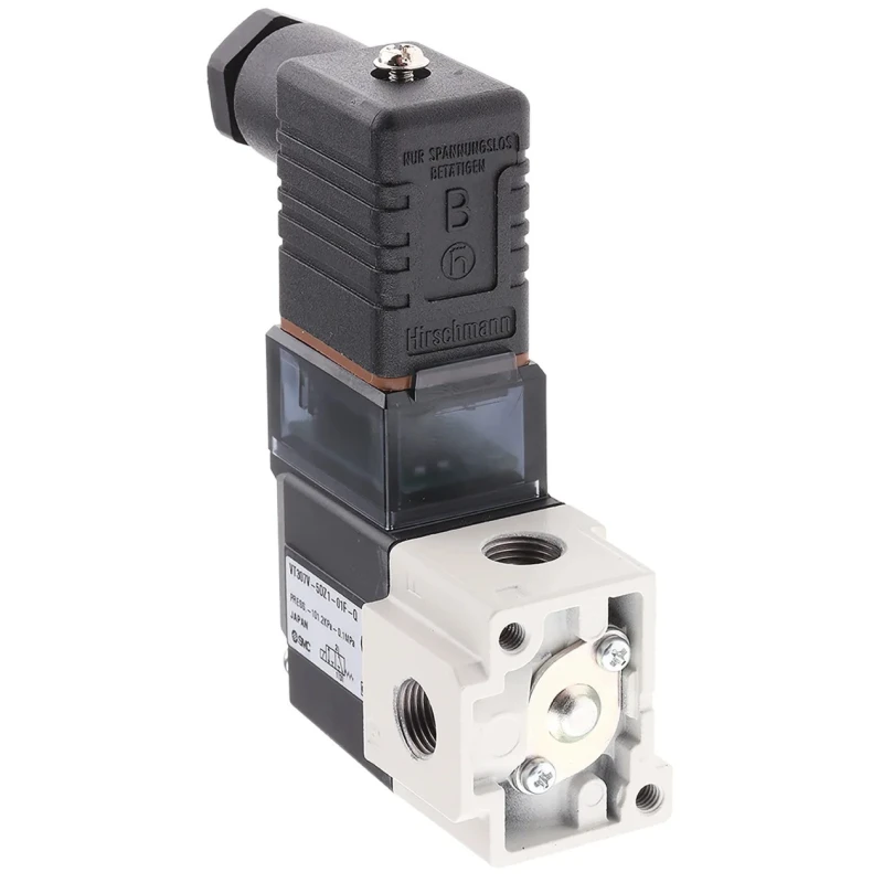SMC Pneumatic Solenoid Valve 3/2 Solenoid G 1/8 Threaded Manifold Mount 24V dc VT307V-5DZ1-01F-Q