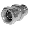 Parker Hydraulic Straight Threaded Adapter Female G, 60°, Steel Zinc Plated 8-12F6MK4S